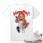 Red Oreo 6s Shirts - White Wanna Play