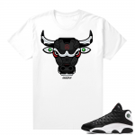 Reverse He Got Game Jordan 13 shirt White - Rare Air Bull