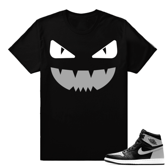 Shadow 1 Jordan Retro Shirts  Designer Monster  Black Tee