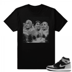 Shadow 1s match sneaker tee shirt  Winners Mountain  Black Tee