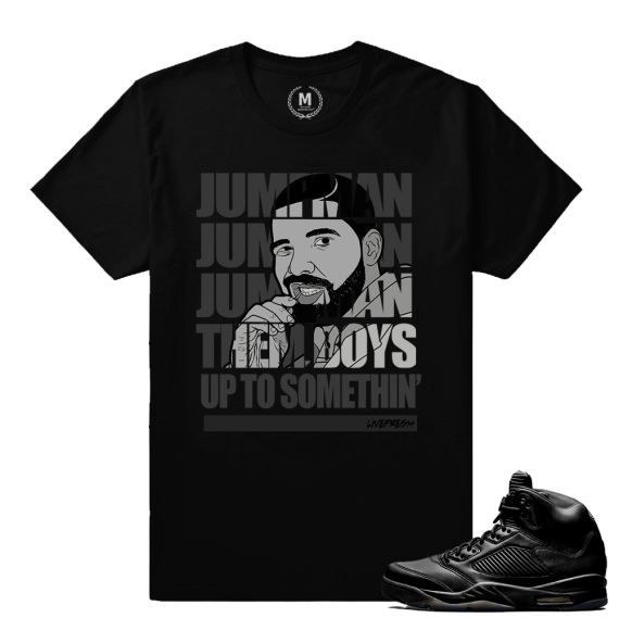 Shirt match Jordan 5 Pinnacle Black - Jumpman Jumpman - Black