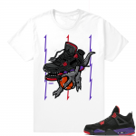 Shirts Air Jordan 4 Raptors  Raptor 4  White Tee