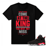 Sneaker tees Jordan 6 Infrared | Best Not Miss | Black shirt