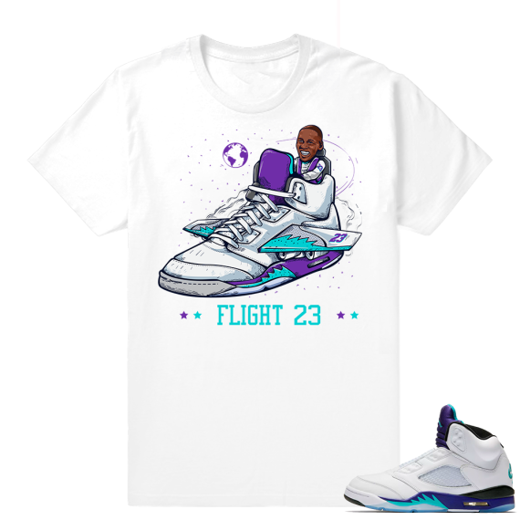 Shirts Jordan 5 Grape | Flight 5s | White shirt