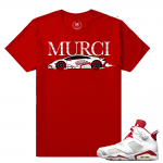 Match Jordan 6 Alternate | Murcielago | Red T shirt