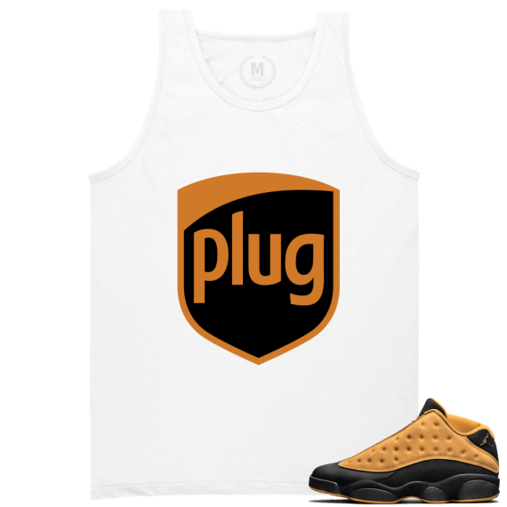 Match Air Jordan 13 Chutney | The Plug | White Tank Tee