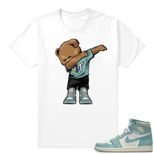 Turbo Green 1s | Dabbin Bear | White Shirt