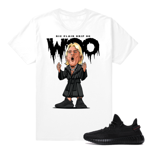 Yeezy Boost 350 V2 Black | Ric Flair Drip | White Shirt