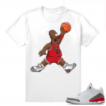 Shirts match Jordan 3 Katrina  Air Homer  White tee