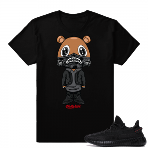 Yeezy Boost 350 V2 Black | NuWave Bear Boost | Black Shirt