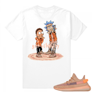 Yeezy 350 Clay | Get Schwiftly | White shirt