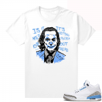 Shirts to match sneakers UNC 3s - White - Joker