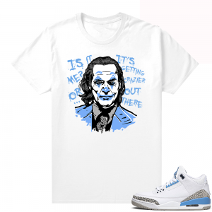 Shirts to match sneakers UNC 3s - White - Joker