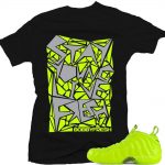 Volt Foamposite shirts |Live Fresh Sneaker Tee in Black