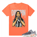 Magnet Yeezy 700 | Drippin 700 | Bright Orange Shirt