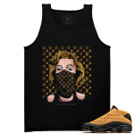 Match Air Jordan 13 Chutney | Marilyn Monroe LV Bandana | Black Tank Tee