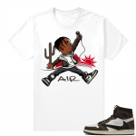 Travis Scott 1s | Air Travis | White Shirt