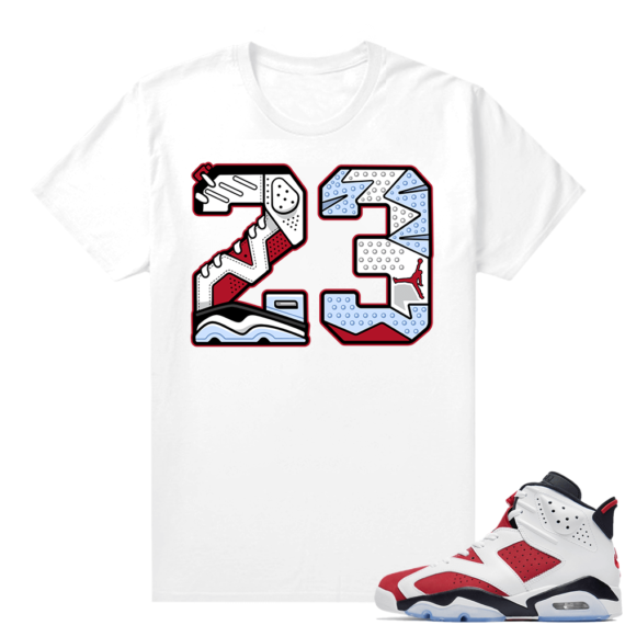 Sneaker Shirts Jordan 6 Carmine White 23