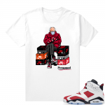 Sneaker Shirts Jordan 6 Carmine White Bernie MEME JTSG