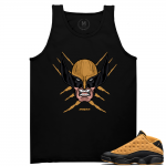 Match Air Jordan 13 Chutney | Wolverine | Black Tank Tee