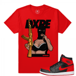 Match Banned 1s Jordan Retro | Trap Queen | Red T shirt