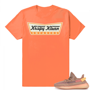 Yeezy 350 Clay | Krispy Clean Sneakers | Hyper Orange Shirt