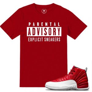 Match Gym Red 12 Jordan Retros | Explicit Sneakers | Red T shirt