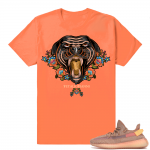 Yeezy 350 Clay | Designer Panther | Hyper Orange Shirt