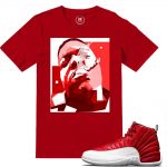 Match Gym Red 12 Jordan Retros | Notorious BIG | Red T shirt