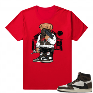 Travis Scott 1s | Trap Bear | Red Shirt