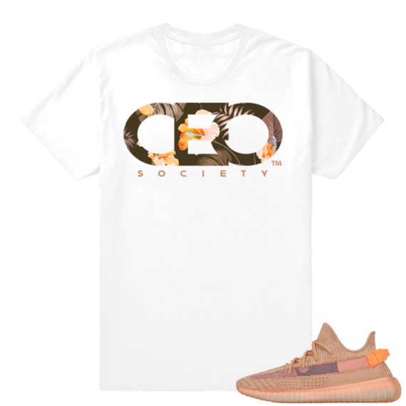 Yeezy 350 Clay | CEO Floral | White shirt