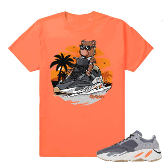 Magnet Yeezy 700 | Jetski 700 | Bright Orange Shirt