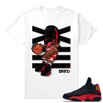 Sneakerhead - Bred 13 T shirt - White