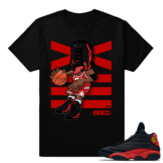 Sneakerhead - Bred 13s T shirt - Black