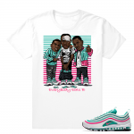 South Beach Air Max shirts  Everybody Eats B Paid In Full  White tee