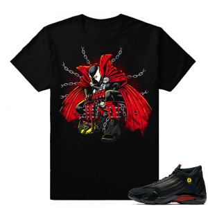 Spawn 2 shirt Jordan 14  Black tee