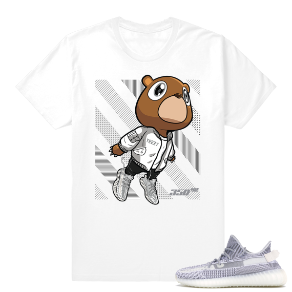 Static Yeezy 350 | Yeezy Bear Boost | White shirt