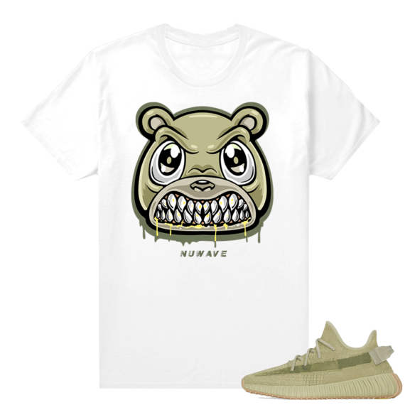 Yeezy Boost 350 V2 Sulfur shirt - White - Angry Bear