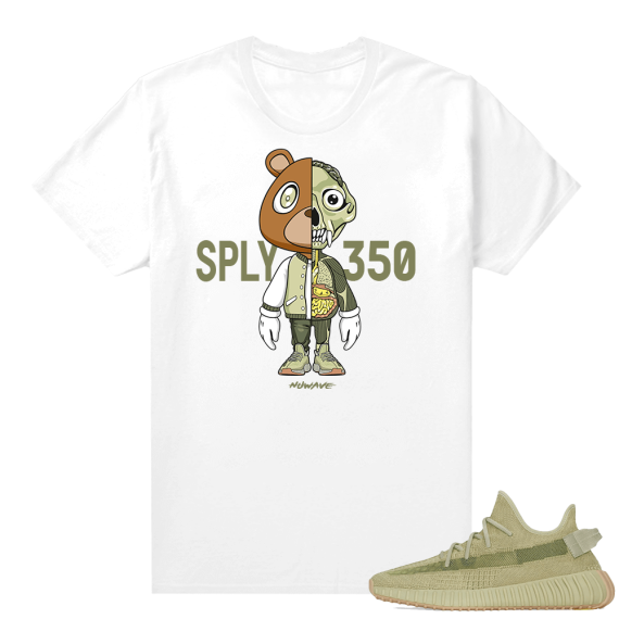 Yeezy Boost 350 V2 Sulfur shirt - White - Bear Anatomy