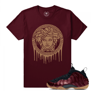 Match Maroon Foamposite | Medusa Drip | Maroon T shirt