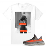 Yeezy Boost 350 V2 Beluga Match | Haters Will Say | White T shirt