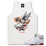 Jordan 7 Hare Tank Tees to match 'Fly Kicks' White Tank