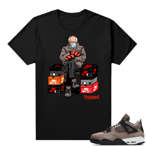 Taupe Haze 4s shirt black Bernie Meme JTSG