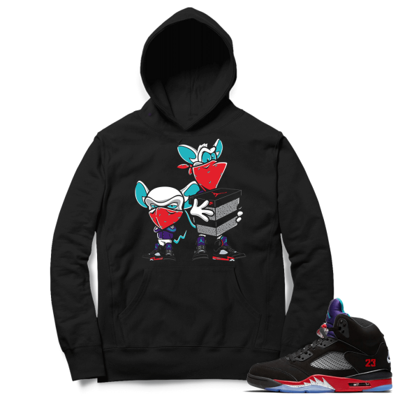 Top 3 5s Sneaker Hoodie - Black - Sneaker Heist