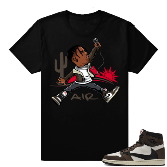 Travis Scott 1s | Jumpman Travis | Black Shirt