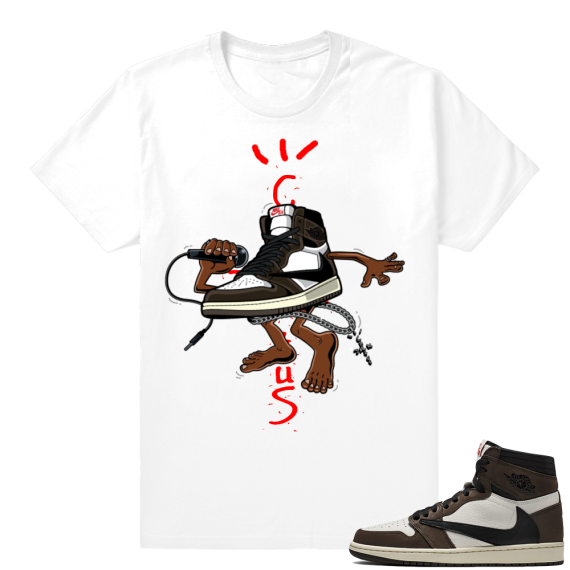 Travis Scott 1s | Fly Kicks | White Shirt