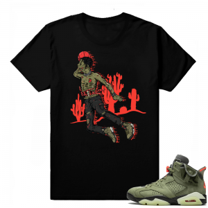 Travis Scott Jordan 6 | Air Cactus Jack Zombie | Black shirt