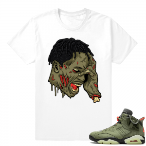 Travis Scott Jordan 6 | Travis Zombie | White shirt