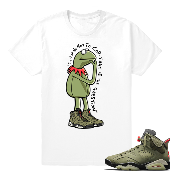 Travis Scott Jordan 6 | Kermit Ponder | White shirt