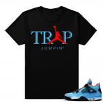 Travis Scott Cactus Jack 4 shirt  Trap Jumpin  Black tee